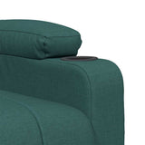Fauteuil de massage Vert foncé Tissu