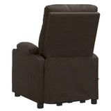 Fauteuil de massage Marron foncé Tissu