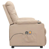 Fauteuil de massage Crème Tissu