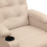 Fauteuil de massage Crème Tissu