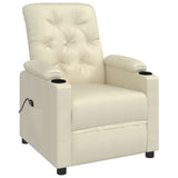 Fauteuil Crème Similicuir