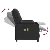 Fauteuil de massage Noir Similicuir