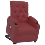 Fauteuil de massage Rouge bordeaux Similicuir