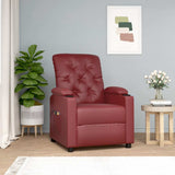 Fauteuil de massage Rouge bordeaux Similicuir