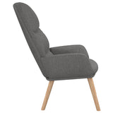Chaise de relaxation Gris clair Tissu