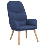 Chaise de relaxation Bleu Tissu