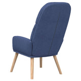 Chaise de relaxation Bleu Tissu