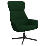 Chaise de relaxation Vert foncé Velours