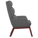 Chaise de relaxation Gris clair Tissu