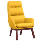 Chaise de relaxation Jaune moutarde Tissu