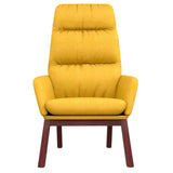 Chaise de relaxation Jaune moutarde Tissu