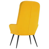 Chaise de relaxation Jaune moutarde Velours
