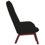 Chaise de relaxation Noir Velours