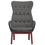 Chaise de relaxation Gris foncé Tissu