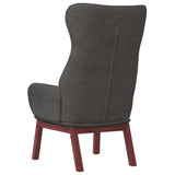 Chaise de relaxation Gris foncé Tissu