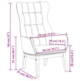 Chaise de relaxation Jaune moutarde Tissu