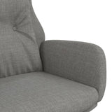 Chaise de relaxation Gris clair Tissu