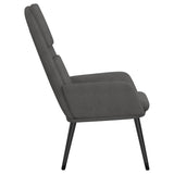 Chaise de relaxation Gris clair Tissu