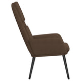 Chaise de relaxation Marron Tissu
