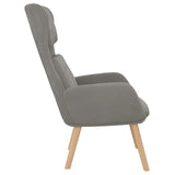 Chaise de relaxation Gris clair Velours