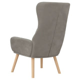 Chaise de relaxation Gris clair Velours