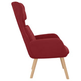 Chaise de relaxation Rouge bordeaux Velours