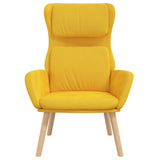 Chaise de relaxation Jaune moutarde Velours