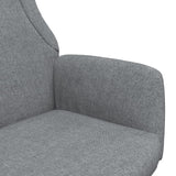 Chaise de relaxation Gris clair Tissu