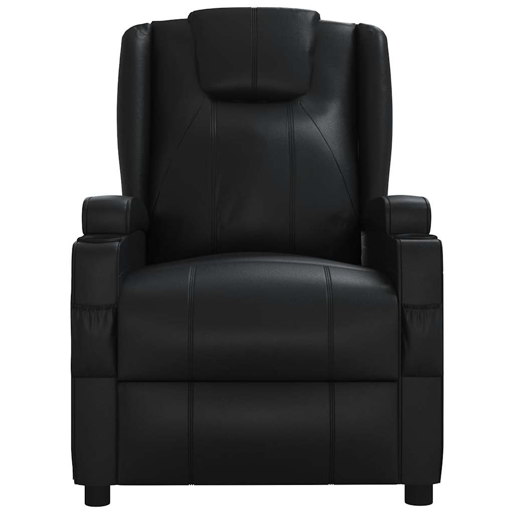 Fauteuil inclinable Noir Similicuir
