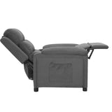 Fauteuil inclinable Gris clair Tissu