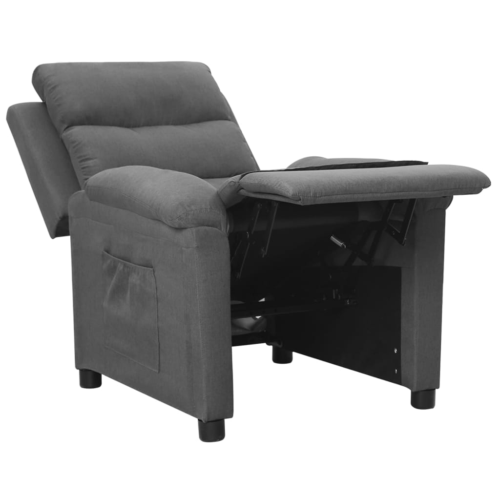 Fauteuil inclinable Gris clair Tissu