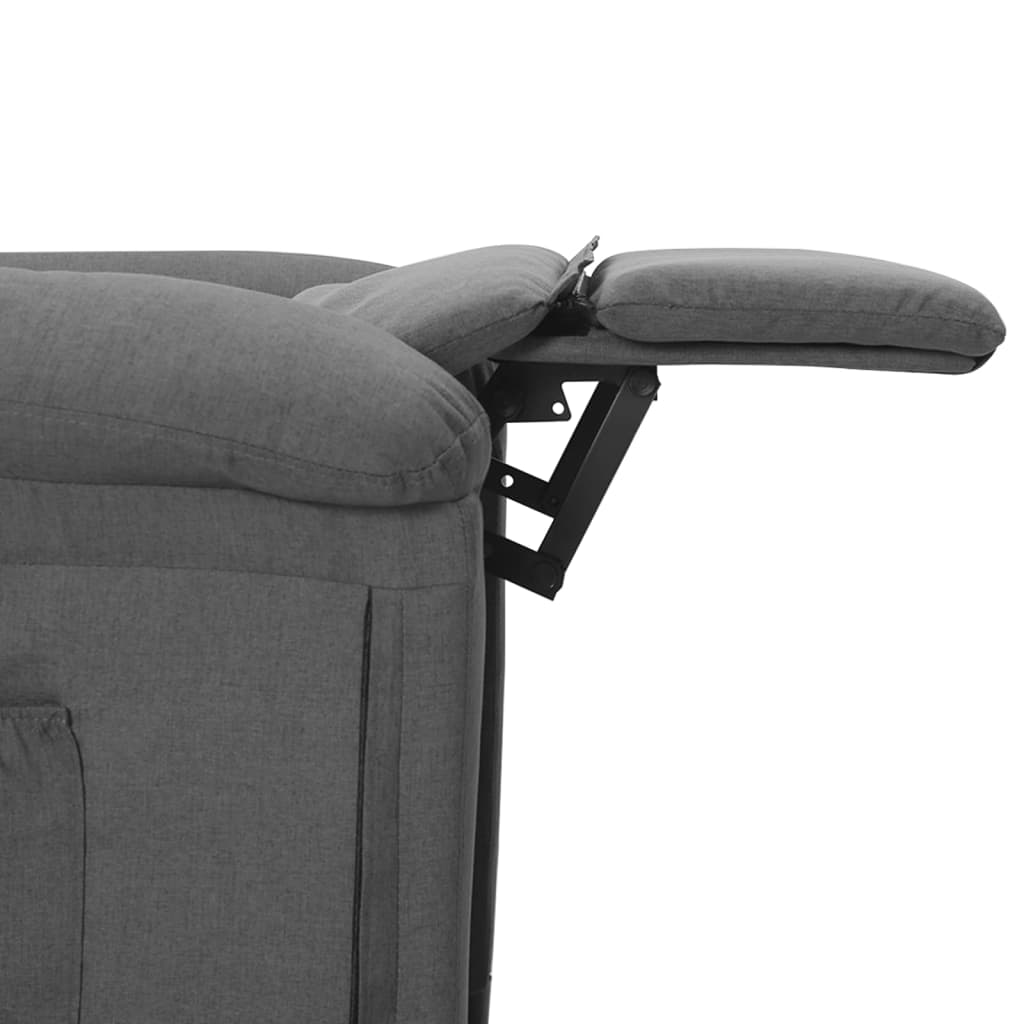 Fauteuil inclinable Gris clair Tissu