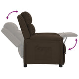 Fauteuil inclinable Marron foncé Tissu