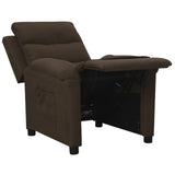 Fauteuil inclinable Marron foncé Tissu