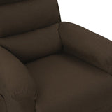 Fauteuil inclinable Marron foncé Tissu