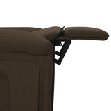 Fauteuil inclinable Marron foncé Tissu