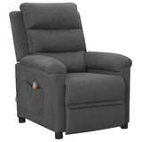 Fauteuil de massage Gris foncé Tissu