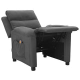 Fauteuil de massage Gris foncé Tissu