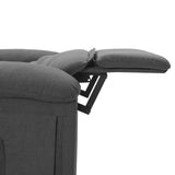 Fauteuil de massage Gris foncé Tissu
