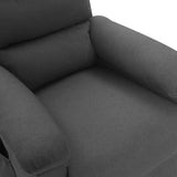 Fauteuil de massage Gris foncé Tissu