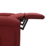 Fauteuil de massage Rouge bordeaux Tissu