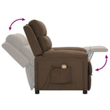 Fauteuil de massage Marron Tissu