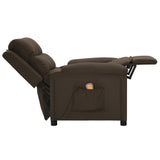 Fauteuil de massage Marron foncé Tissu