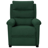 Fauteuil de massage Vert foncé Tissu