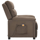Fauteuil de massage Taupe Tissu