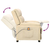 Fauteuil de massage Crème Tissu