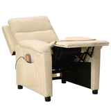 Fauteuil de massage Crème Tissu