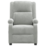 Fauteuil inclinable gris clair velours