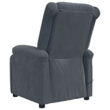 Fauteuil de massage Gris foncé velours