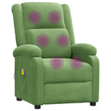 Fauteuil de massage Vert clair velours